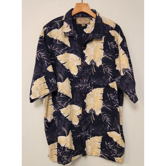 Palm Island Hawaiian Shirt Short Sleeve Button Up Floral Tropical Mens XXL EUC - Picture 2 of 8
